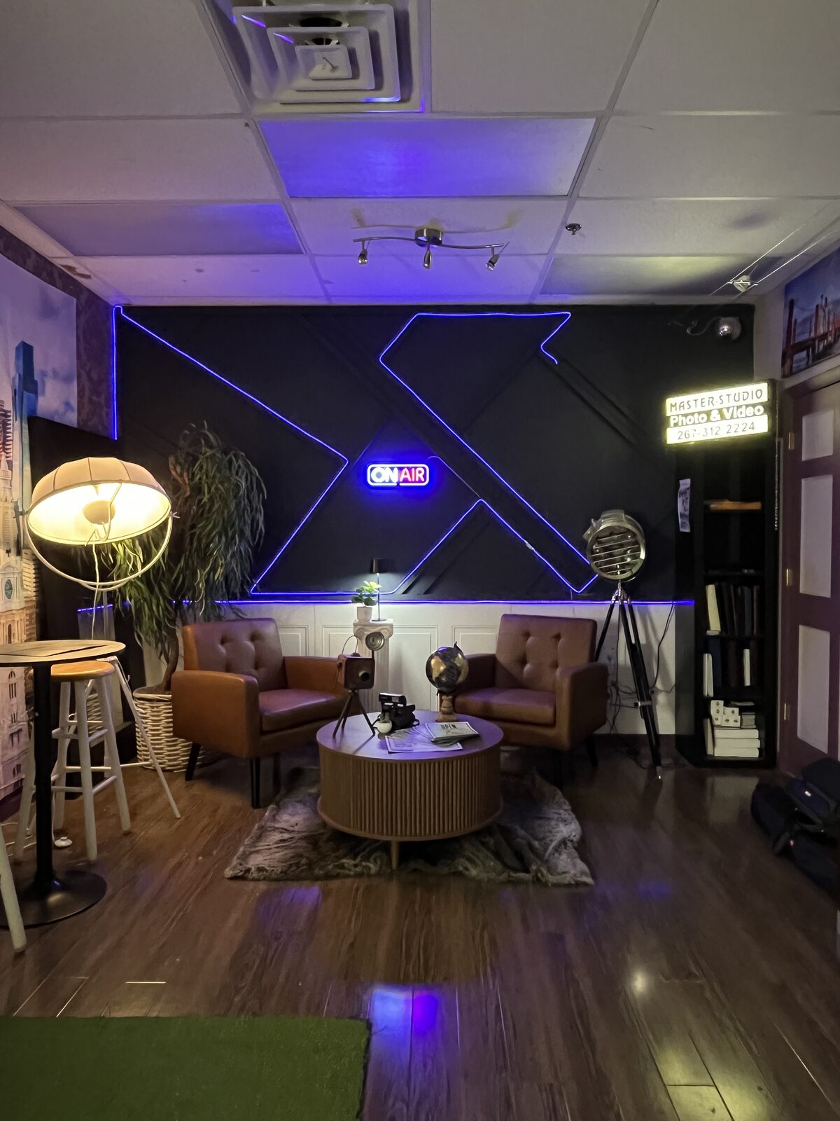  set at Master Media Group studio